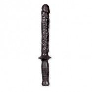 THE MANHANDLER - BLACK - 37cm Lång Dildo med handtag