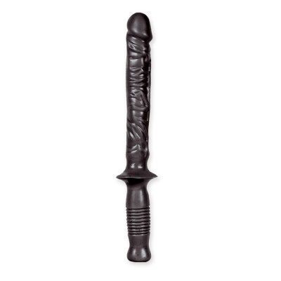 THE MANHANDLER - BLACK - 37cm Lång Dildo med handtag