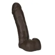 Vacu Lock 8"Inch Realistic Cock Black