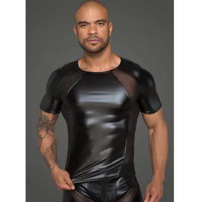 T-shirt - Powerwetlook med 3D-nätinlägg - M