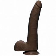 Doc Johnson The D Realistic D Slim with Balls 23 cm  - Brun