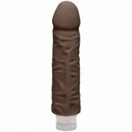 The D by Doc Johnson Vibrerande Dildo 18 cm   - Brun