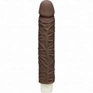 The D by Doc Johnson Vibrerande Dildo 23 cm   - Brun