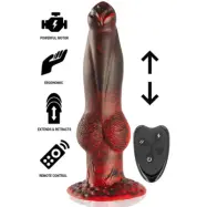 Titan In Flames Dildo With Remote 22,5 cm