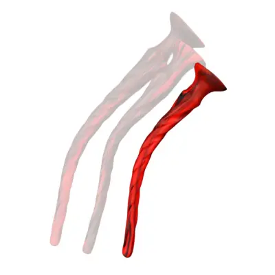 Torthy Dildo Black/Red 40 cm