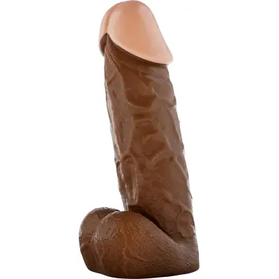 Toy Joy: Latin Lover, Dildo med Pung, 20 cm, mörk