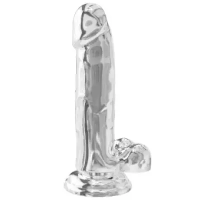 ToyJoy Clear Dildo TPE 18 cm CLEAR