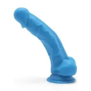 Get Real Happy Dicks 19 Cm With Balls Blue