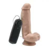 Get Real Dildo 12 Cm With Balls Vibrator Skin