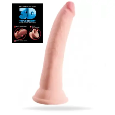 Triple Density Cock 7 Inch (Färg: Beige)