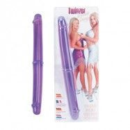 TWINZER 12" DOUBLE DONG PURPLE - 30cm LÅNG