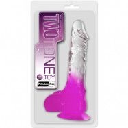 Two Tone Rosa Dildo 18 cm