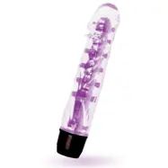Vattentät Lila Dildo Vibrator - Lenny 14 cm