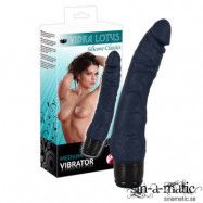 Vibra Lotus - dildo med vibrator, Grey