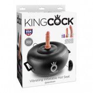 VIBRATING INFLATABLE HOT SEAT BLACK