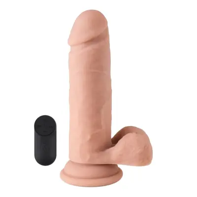Vibrating Realistic Dildo With Remote 16,5 cm