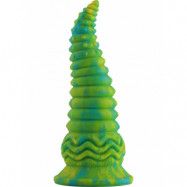 Wildolo: Spiral Fantasy Suction Cup Dildo, 24 cm, grön