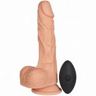 Willie City Fjärrstyrd Realistisk Dildovibrator 22 cm - Nude