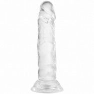 Willie City Klar Realistisk Dildo med Sugpropp 13 cm - Clear