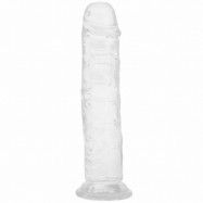 Willie City Realistisk Klar Dildo med Sugpropp 22 cm - Clear