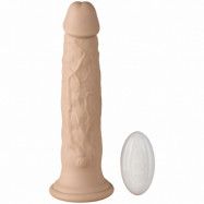 Willy City Rotating Beads Vibrerande Dildo 23 cm - Nude