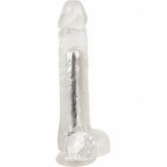 You2Toys: Crystal Clear Dildo Vibrator, 24,5 cm