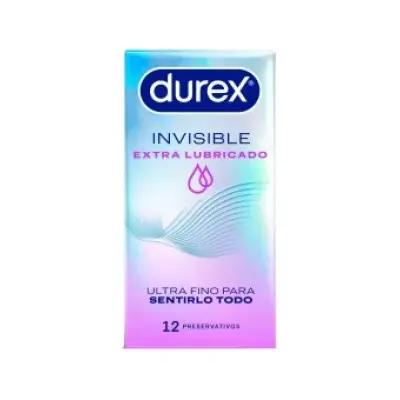 Durex Extra Lubricated Invisible Condoms 12 Units