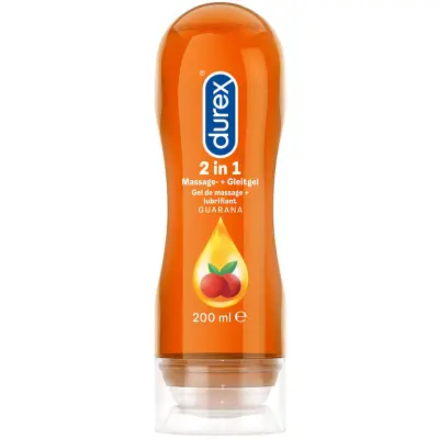 Durex Play Massage 2-in-1: Stimulating, Glidmedel/Gel, 200 ml