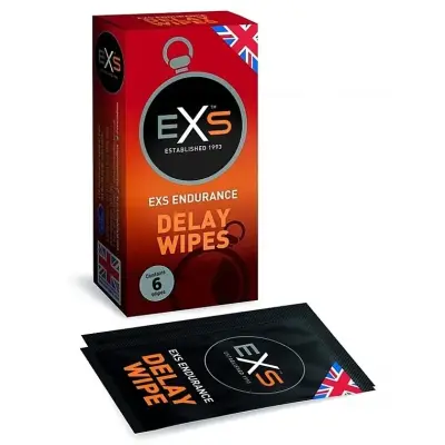 EXS Delay Wipes 6-pack
