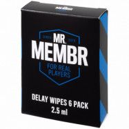 MR.MEMBR Delay Wipes 6-pack - White