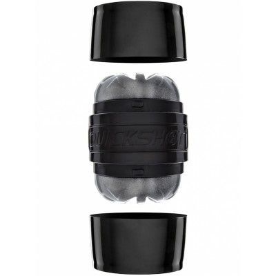 Fleshlight: Quickshot Boost, svart/silver