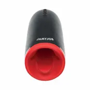 Jamyjob - Fleshlight Spin-X Värme & Rotation Masturbator - Svart/Röd