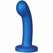 baseks Metallic Blue G-Punktsdildo 14,1 cm - Blue