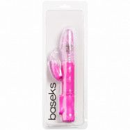 baseks Thrusting G-punkts Butterflyvibrator - Rose