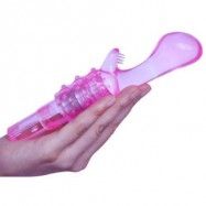 Clear Pink G-Spot Vibrator - Pocket Rocket