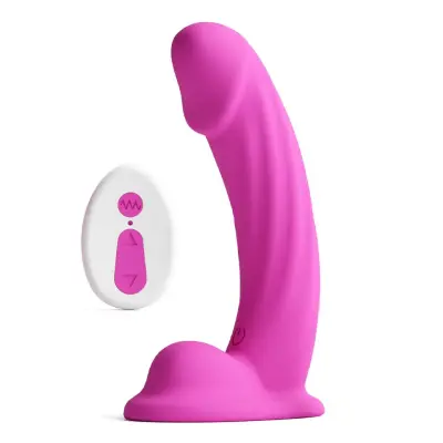 Colours Curve Vibrating Dildo Pink 16,4 cm
