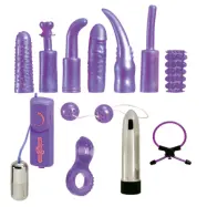 DIRTY DOZEN SEX TOY KIT PURPLE -12 delar