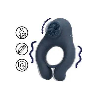 Loveline Vibrating Cockring with Clitoris Stimulation