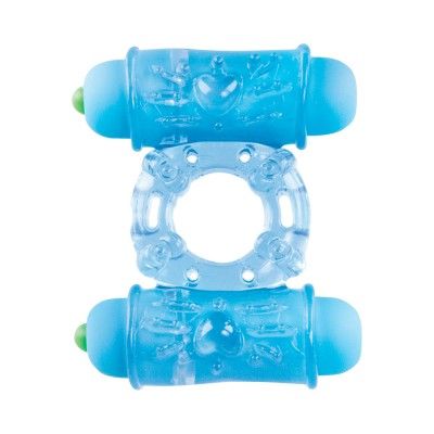 Penisring Stretchy Dubbel Blå