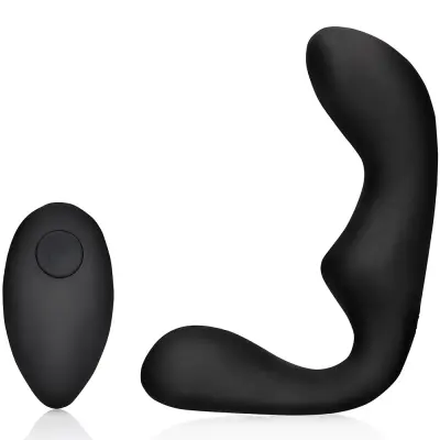 Ouch! Pointed Vibrating Prostate Massager with Remote Control
