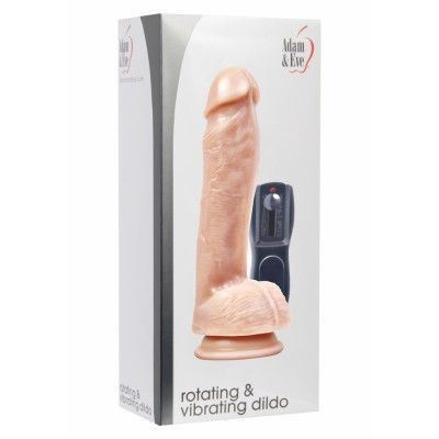 ROTATING & VIBRATING DILDO FLESH