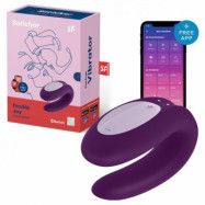 Satisfyer Double Joy Couples Vibrator- Violett Lila