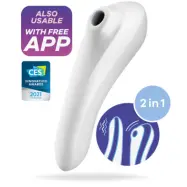 Satisfyer Dual Pleasure (Färg: Vit)
