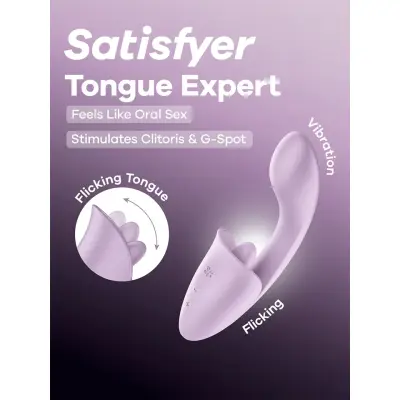 Satisfyer Tongue Expert Clitoral& G-Spot Stimulator
