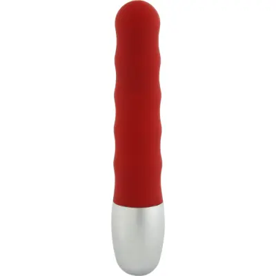 SevenCreations: Discretion Ribbed, Minivibrator, röd
