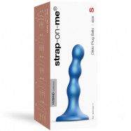 Strap-On-Me Dildo Plug Balls Metallic Blue S