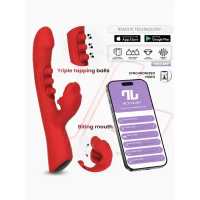 Trixy Vibrator With Tapping, Biting& App