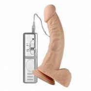 Underbar dildo med vibrator 21cm Flesh färgad