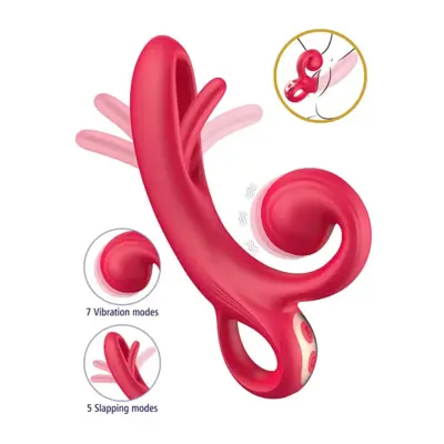 Vibrator With Tongue& Clitoral Stimulation