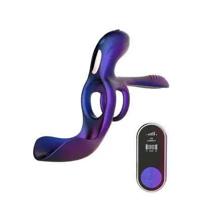 Zenith Cock Ring With Glans& Perineum Stimulator